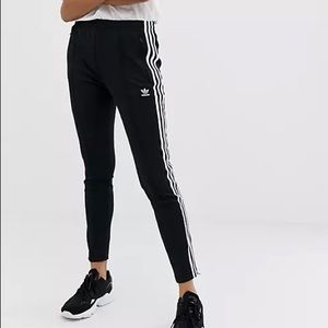 Adidas originals cigarette pants black